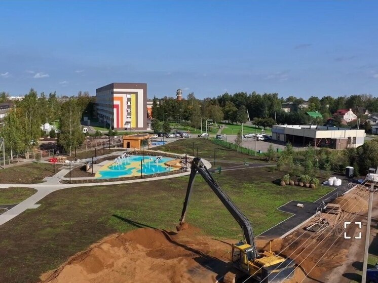 В Валдае почти завершили благоустройство на Песчаной улице