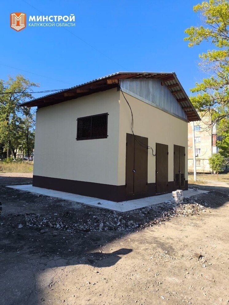 Калужские строители восстановили трансформаторную подстанцию в Первомайске