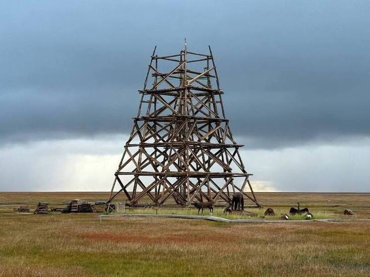 На Ямале показали стройку маяка на краю земли