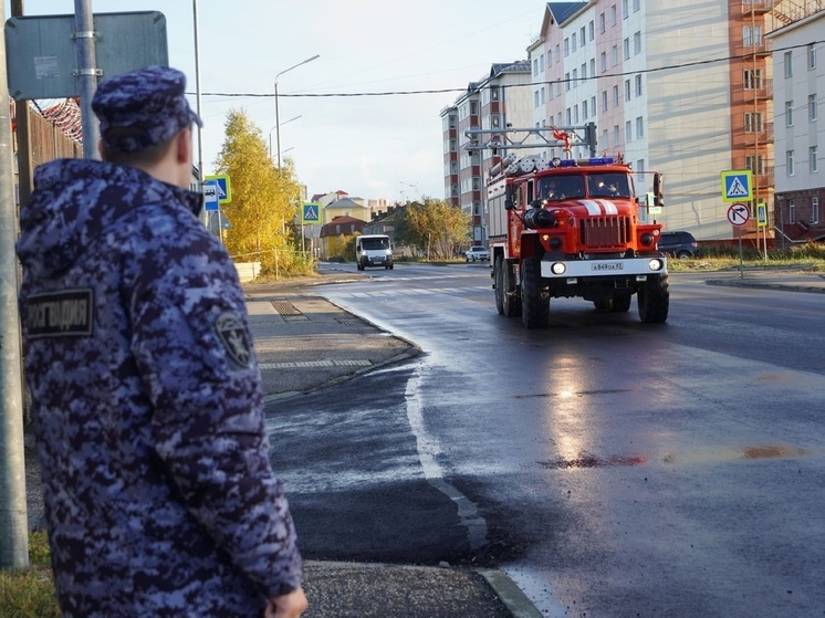 МЧС и Росгвардия в НАО провели тренировку на складе