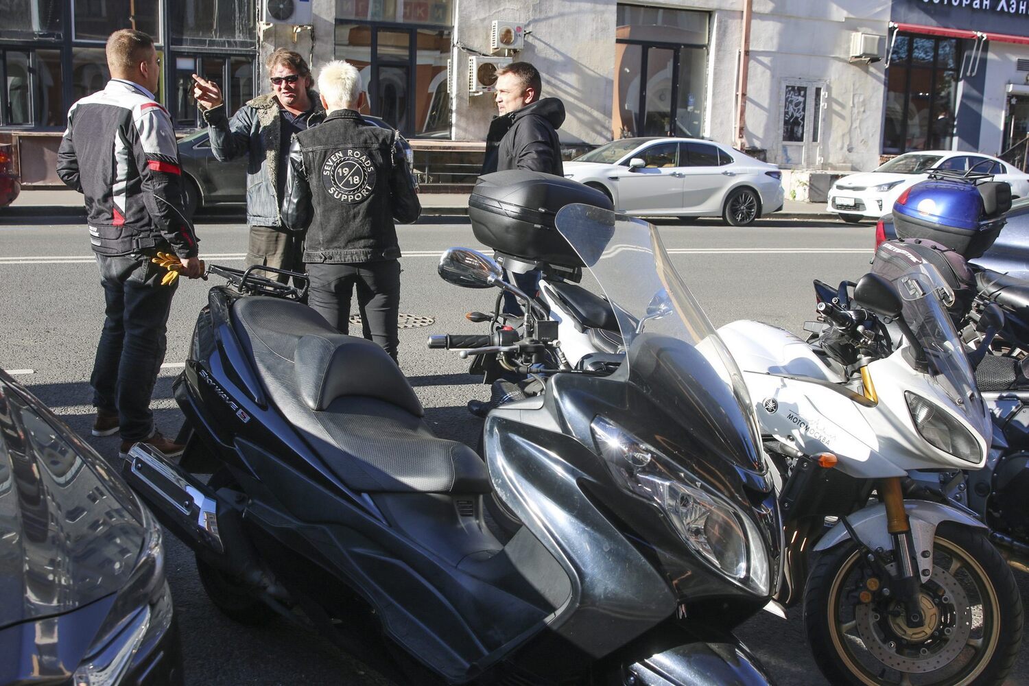 Акция протеста байкеров