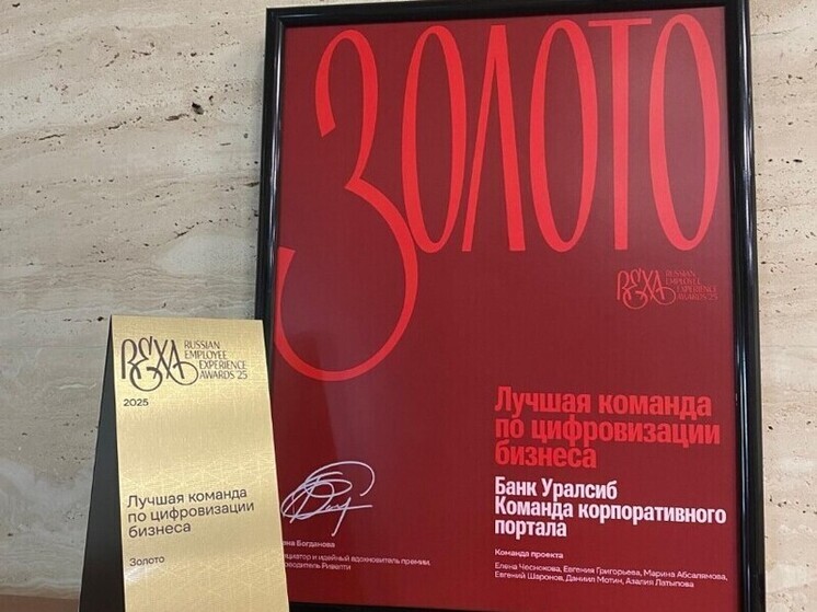 Банк Уралсиб победил в двух номинациях премии Russian Employee Experience Awards 2025