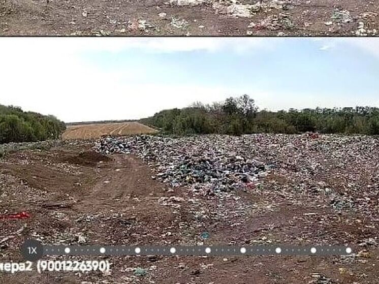 В Ростовской области в очередной раз полыхает мусорный полигон