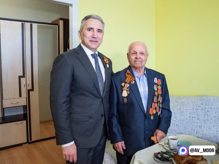 Губернатор региона лично поздравил фронтовика со 100-летием