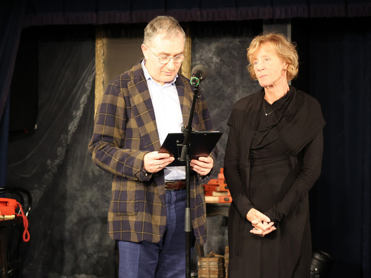 Grigory Zaslavsky and Nina Shalimova at the Theatre Novel Awards