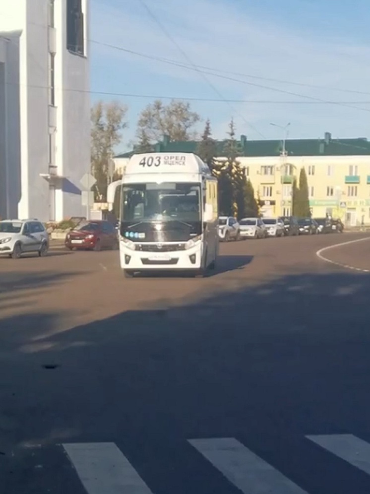 Более вместительный транспорт появился на маршруте № 403 "Орёл - Мценск"