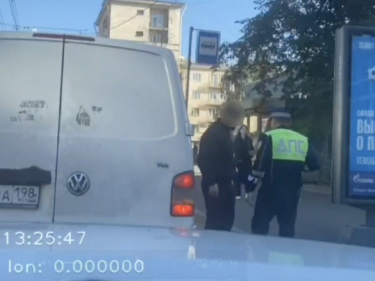 Пассажир микроавтобуса пытался убежать с оружием от ДПС в Петербурге
