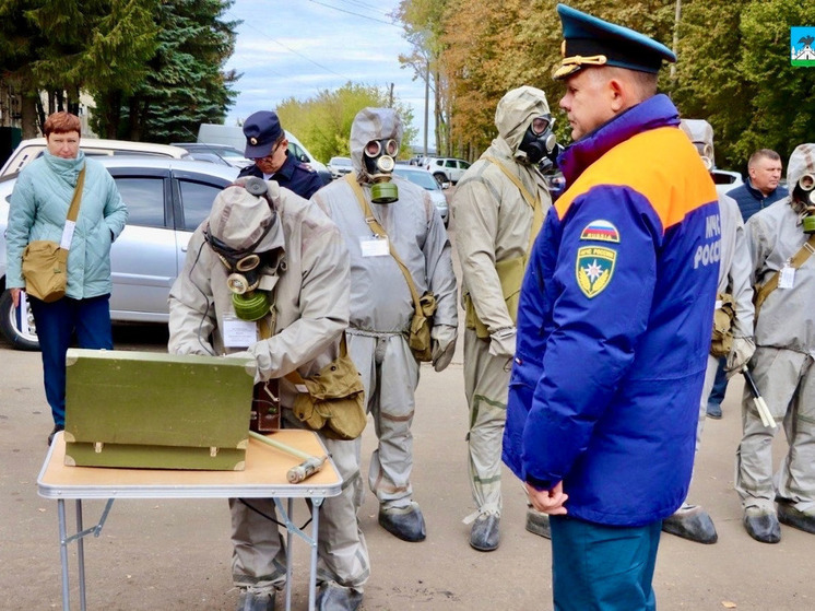 В Орле завершились учения по гражданской обороне