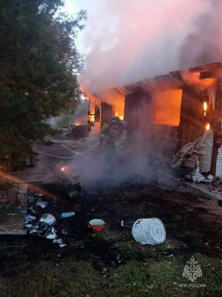 В Татарстане мужчина пострадал во время пожара в садовом домике
