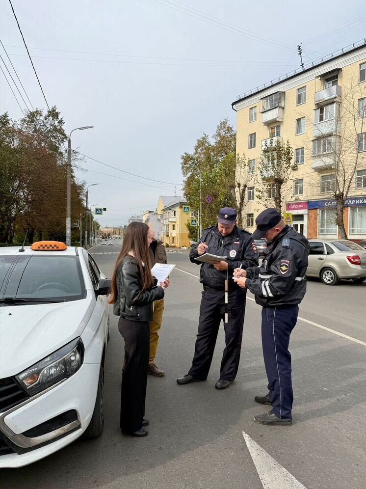 В Орловской области продолжаются рейды в целях контроля за работой такси