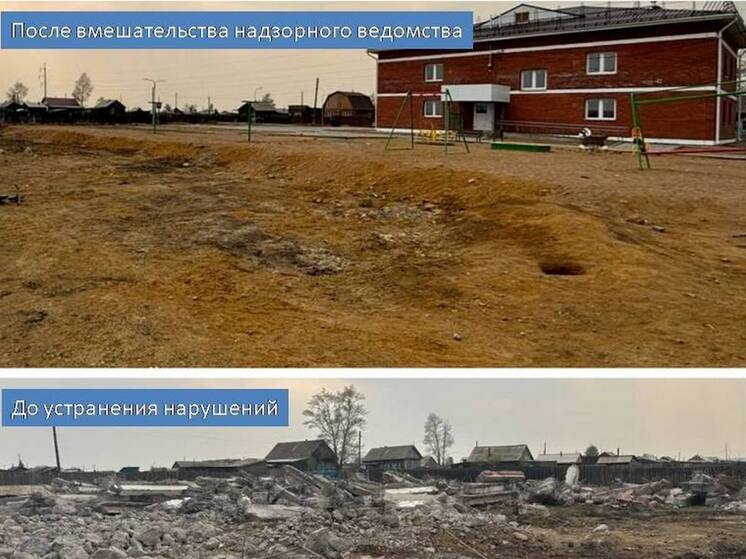 В Бурятии прокуратура добилась уборки стройотходов около детской площадки