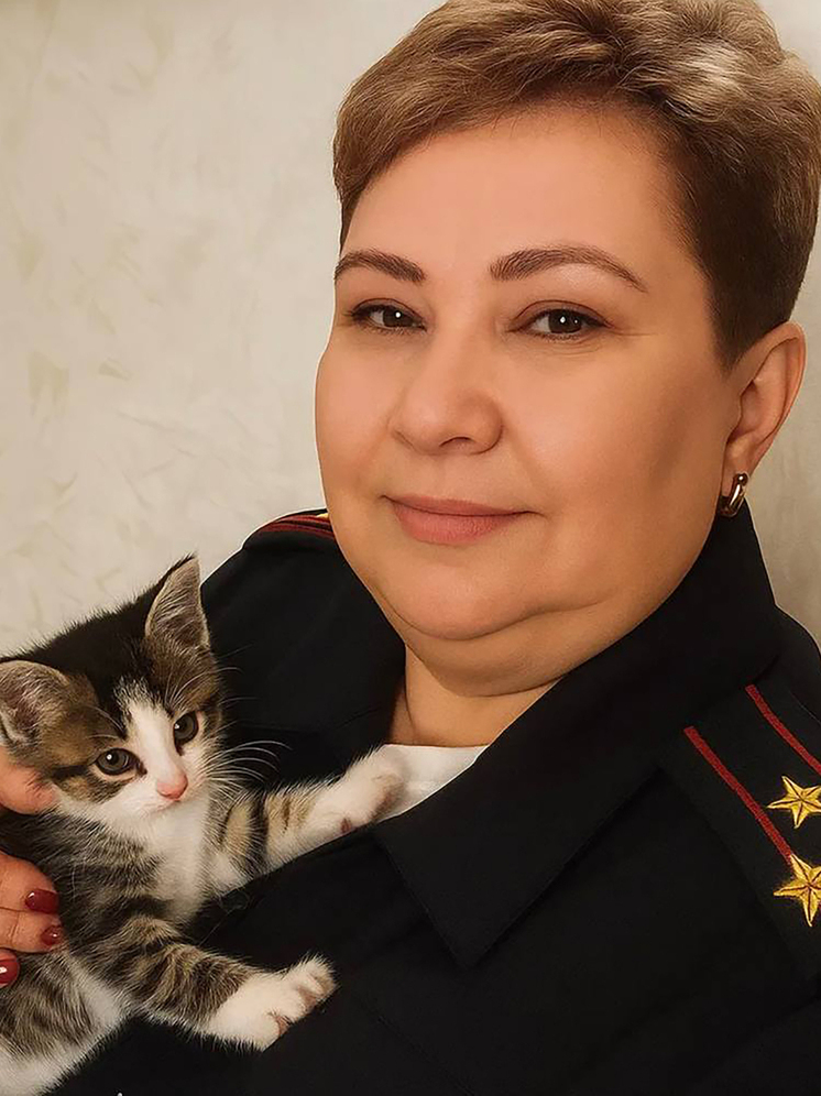 Калининградские полицейские спасли и приютили бездомного котёнка