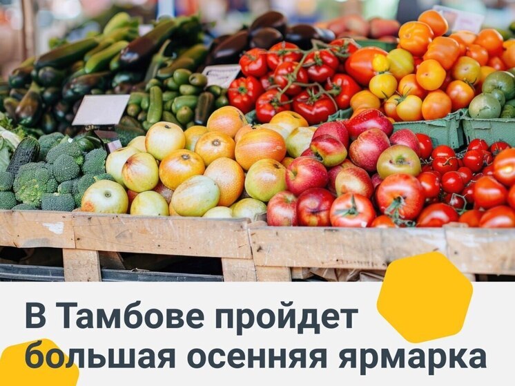Чудесная ярмарка ждёт тамбовчан: море продуктов, развлечений и праздничного настроения!