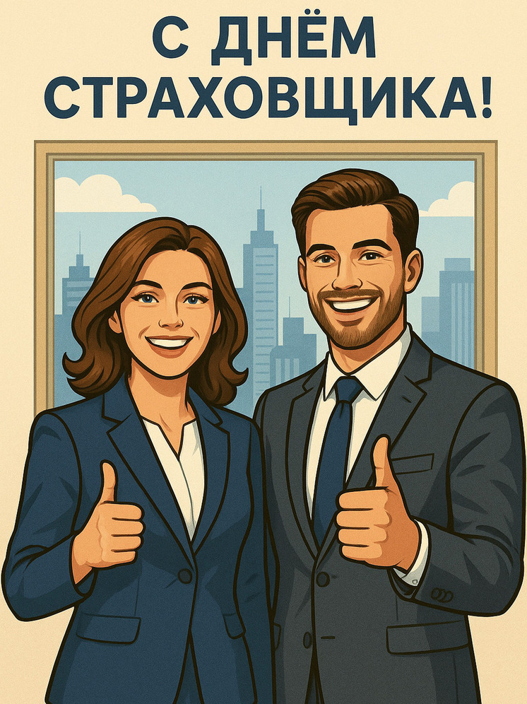 Открытка и поздравления на День страховщика
