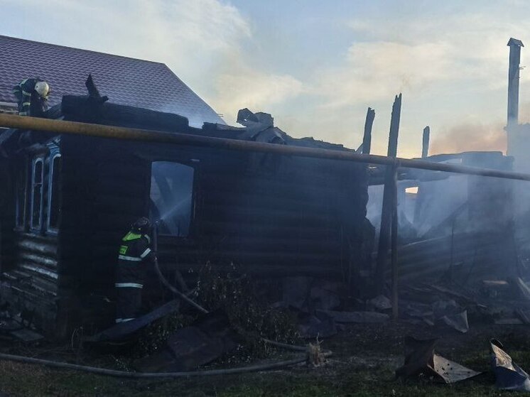 Два дома дотла сгорели в Нижегородской области