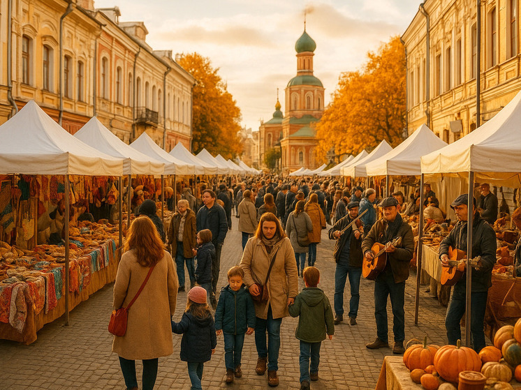 Ярмарка «На Дворянской» собрала жителей Липецка на улице Ленина