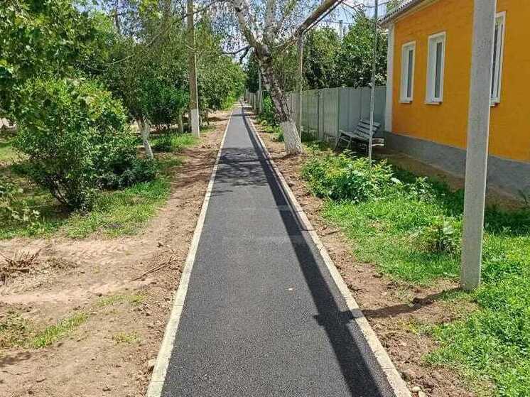 В четырёх селах Ипатовского округа Ставрополья обустроили тротуары