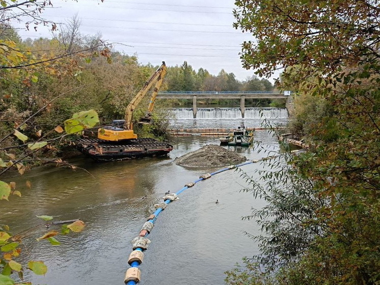 При расчистке русла Малой Кокшаги за плотиной нашли мебель и газовые баллоны