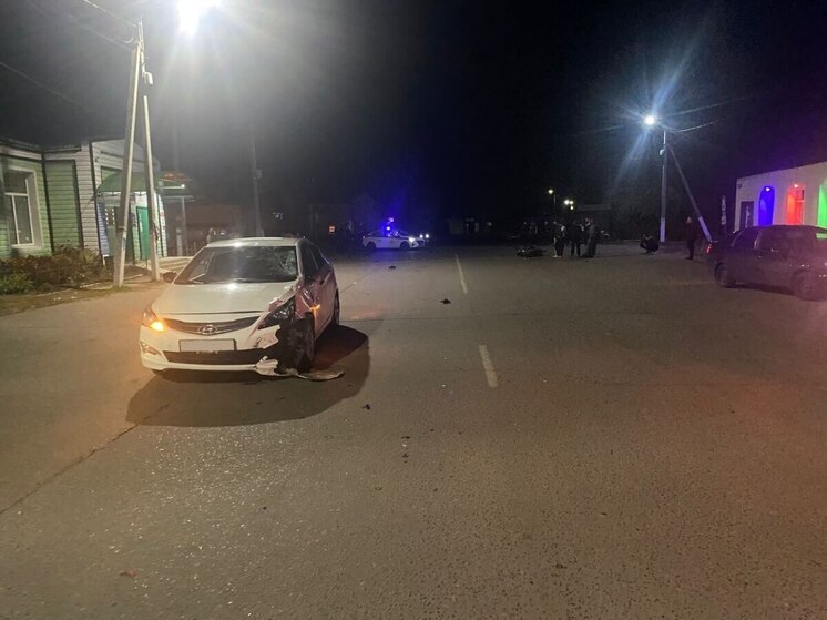 В селе Петровское подросток попал в аварию, управляя мопедом без прав