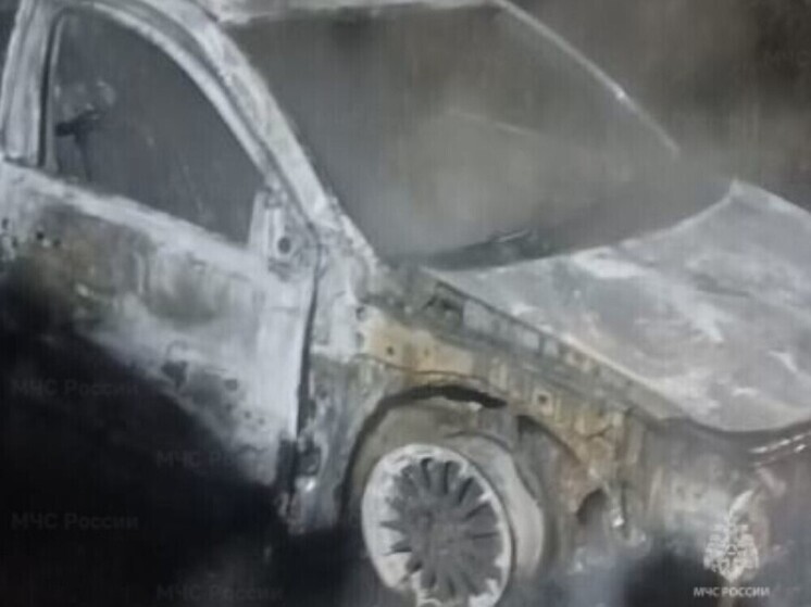 В Орловском округе из-за аварийного режима работы электрооборудования вспыхнул автомобиль