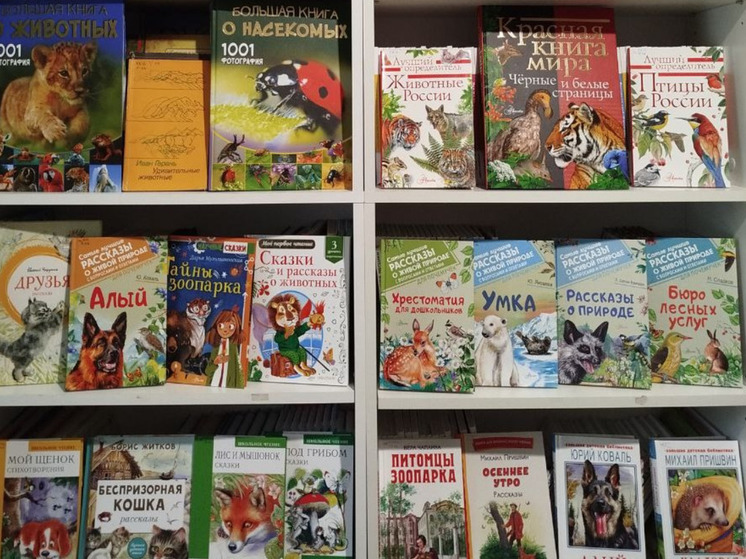 В Бурчаке открыли книжную выставку ко Дню животных
