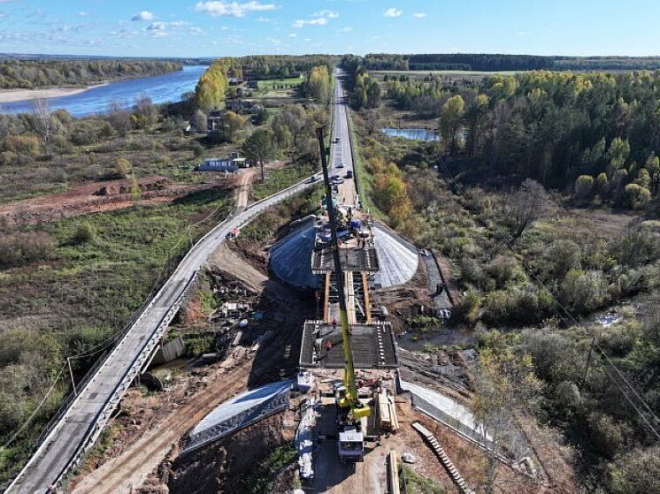 Ремонт моста через Кокшагу близится к завершению в Кировской области