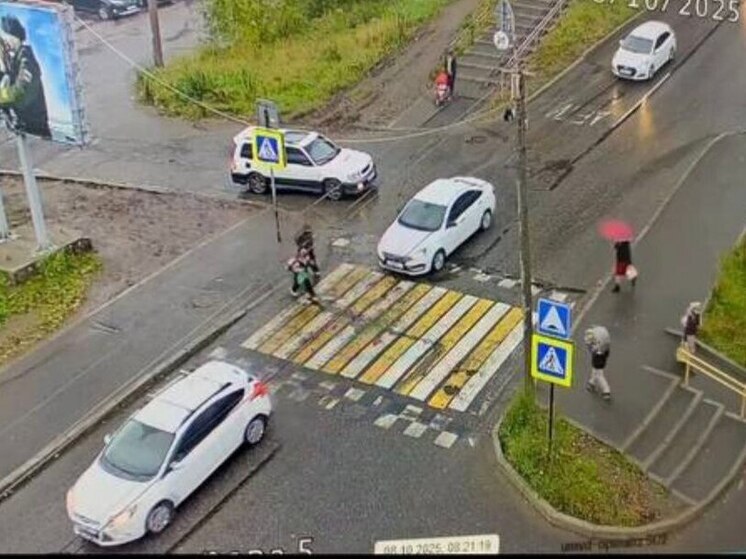 В Мурманске водитель Lada сбил ребенка на пешеходном переходе