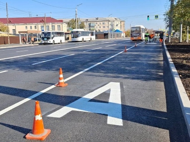 Полосу для движения автобусов выделили в Кургане