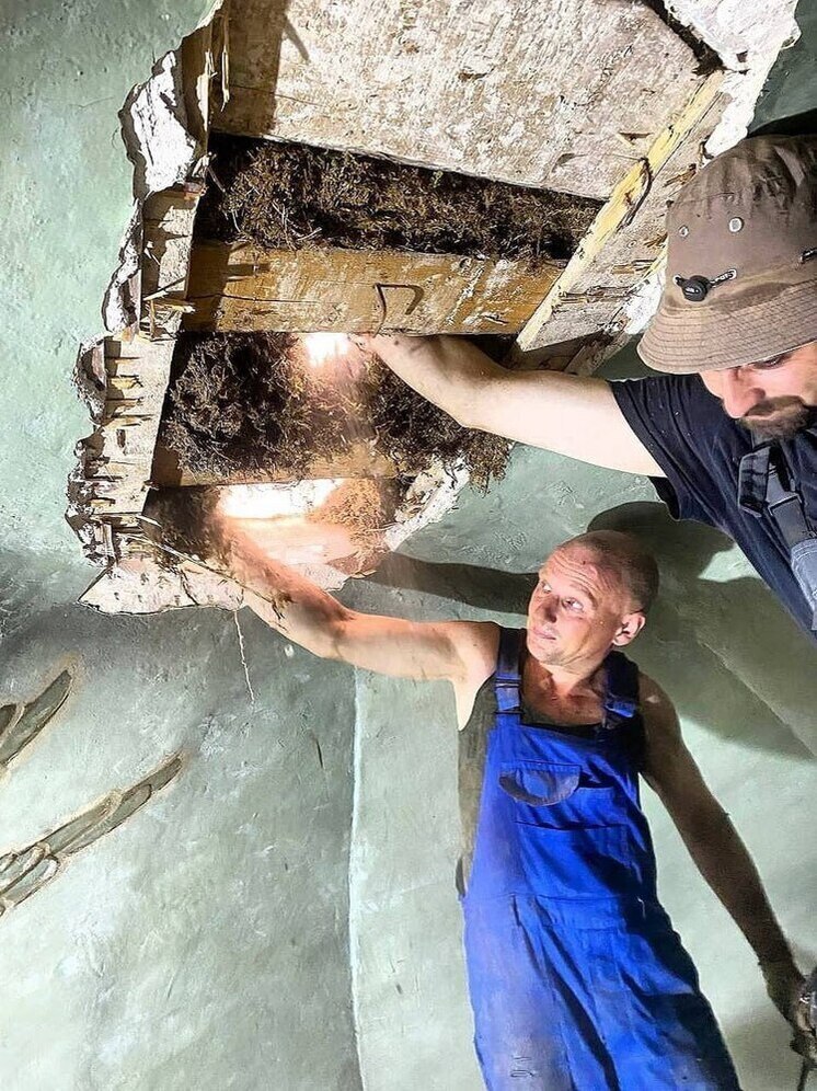 В храме в Печорах обнаружили забытые световые окна при реставрации