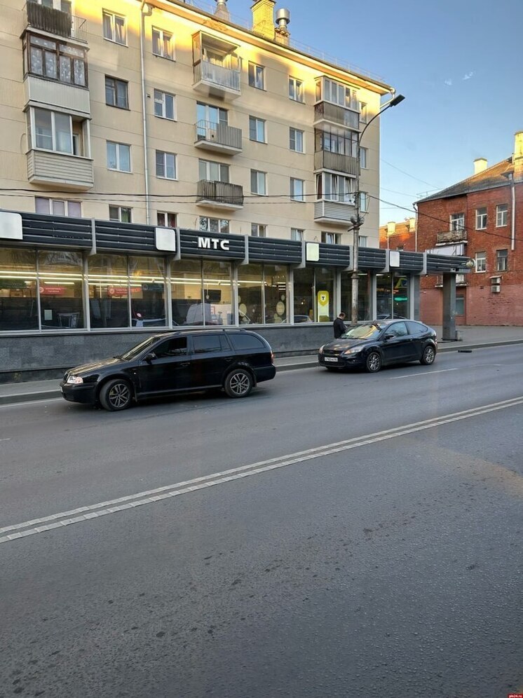 ДТП в центре Пскова создало пробку