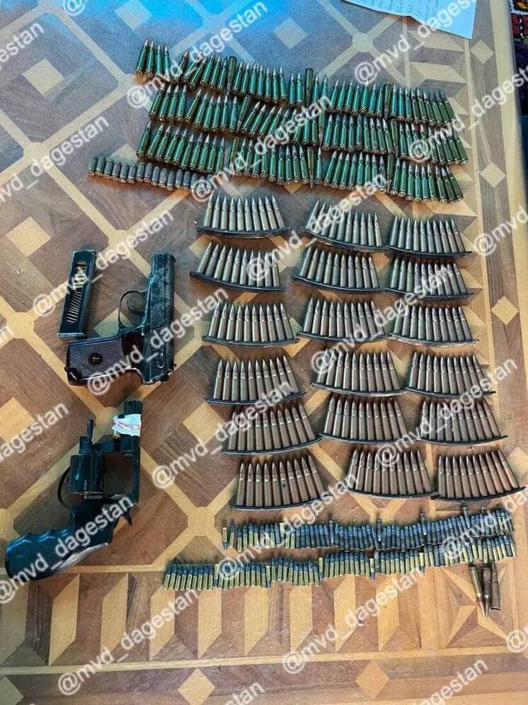 Незаконное оружие и боеприпасы нашли в доме пенсионера в Дагестане