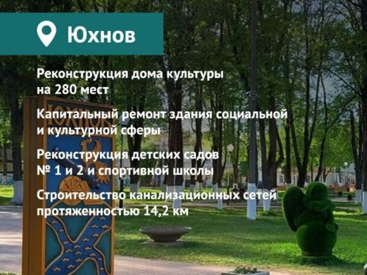 Юхнов получил на развитие 767 млн рублей