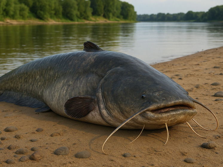 Рыболов из Пакистана выловил огромного сома весом 92 кг