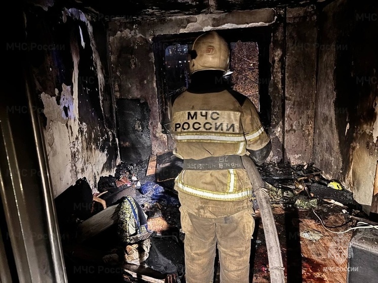 В Екатеринбурге произошел пожар в пятиэтажном доме на Самолетной