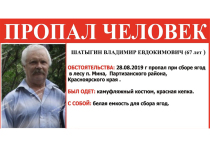 Шесть лет назад в тех же местах, тоже осенью, пропал 67-летний Владимир Шатыгин
