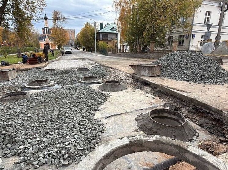 Реконструкция теплосетей на улице Казанской в Кирове подходит к концу