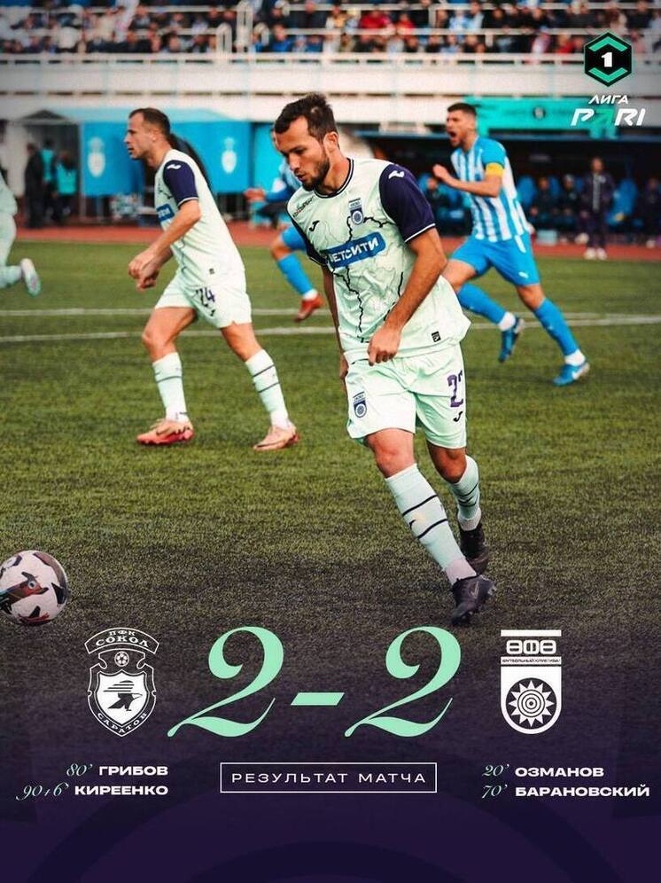 ФК «Уфа» сыграл вничью с саратовским «Соколом»