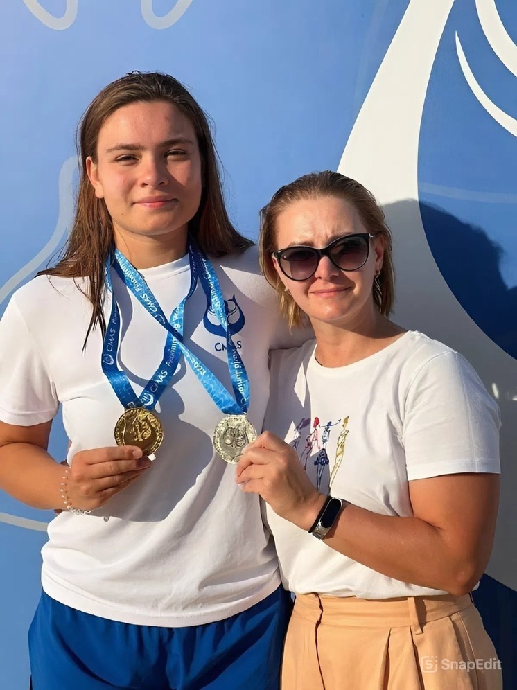 Томичка Анна Мишустина завоевала три медали на Чемпионате мира по подводному плаванию в Египте