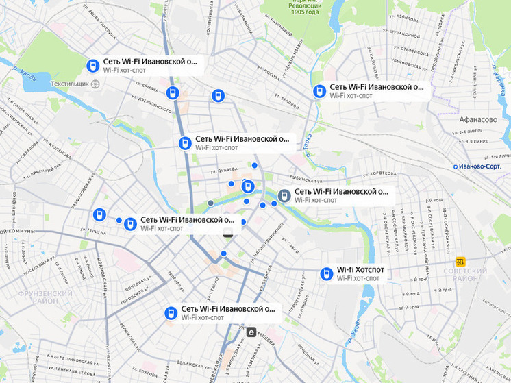 Ивановские общественные Wi-Fi точки легко найти через сервис Яндекс