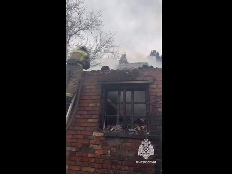 На пожаре в Горловке пострадала женщина