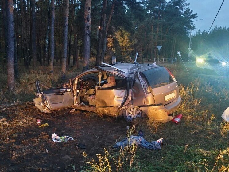 В Воронеже опрокинулась машина, водитель погиб