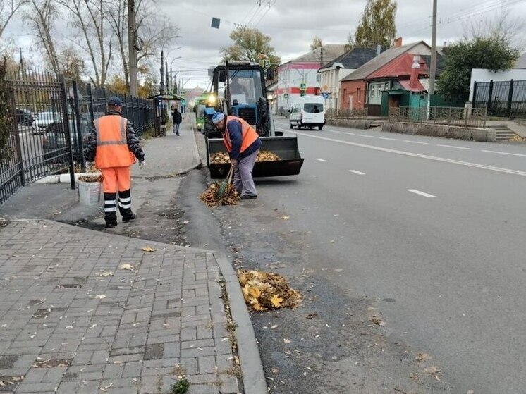 На уборку Курска 13 октября вышли 69 рабочих и 44 единицы спецтехники