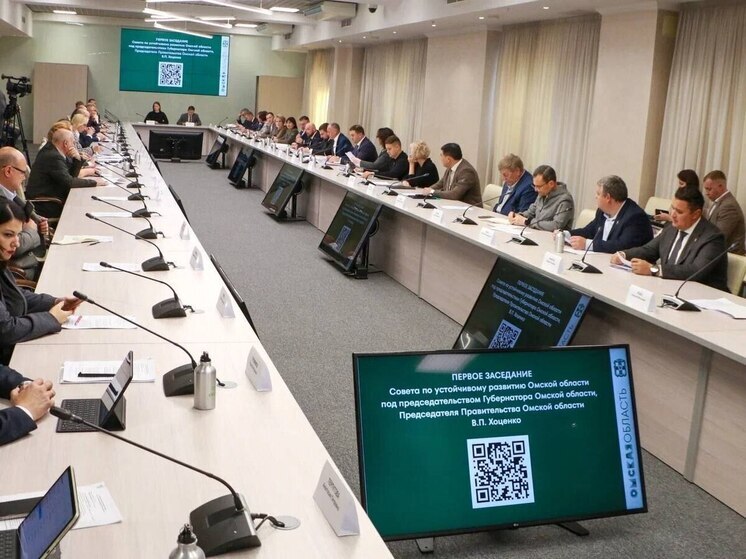 Глава Омской области Виталий Хоценко провёл первое заседание Совета по устойчивому развитию региона, где обсуждались вопросы реализации стратегической программы развития области