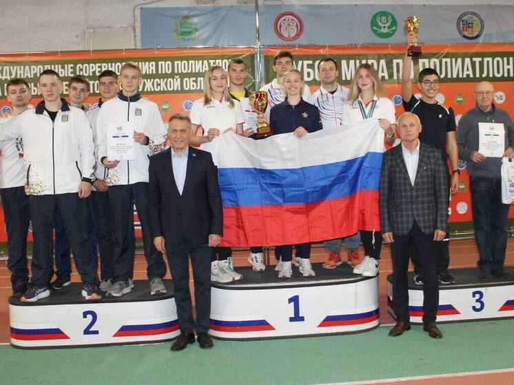 Калужские полиатлонисты снова покорили пьедестал почета