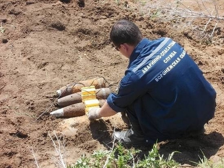 Шесть мин времен ВОВ уничтожили под Воронежем