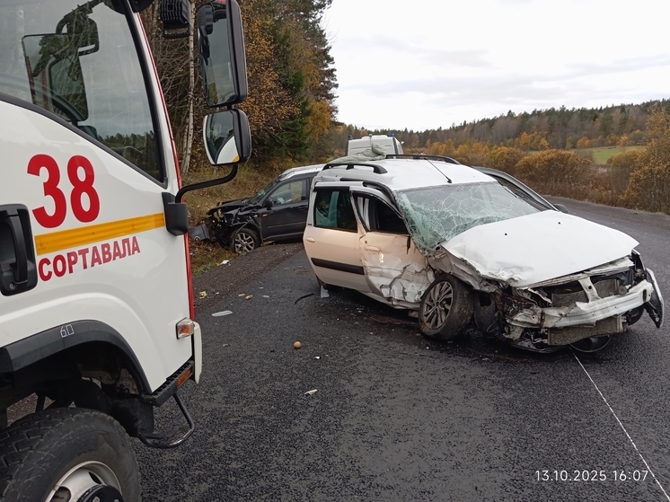 Женщина госпитализирована после аварии под Сортавалой