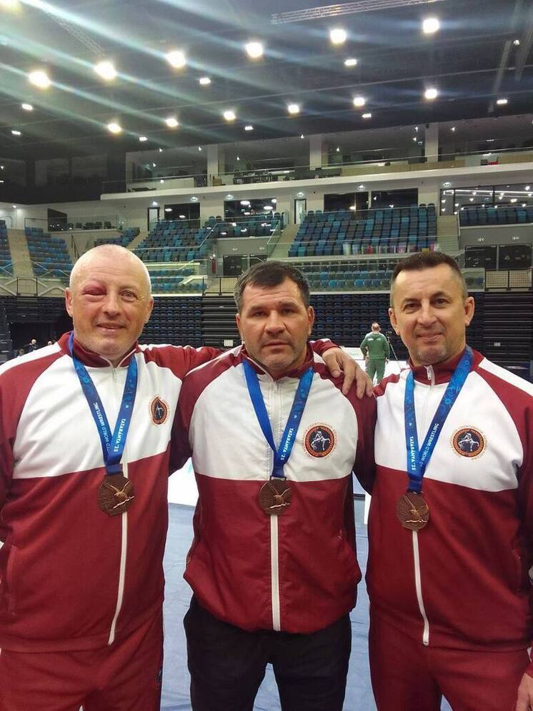 Спортсмен из Брянки Юрий Бабкин "взял" бронзу на Чемпионате мира по спортивной борьбе среди ветеранов