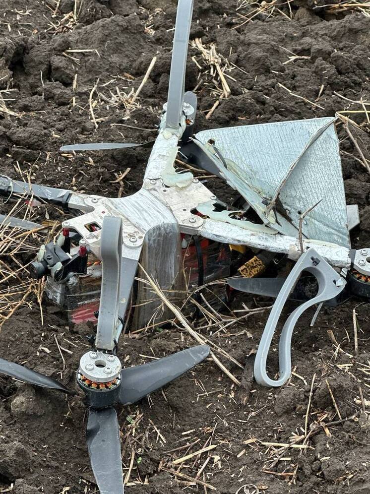 Вблизи херсонского села Черноморовка обнаружили вражеский боевой беспилотник