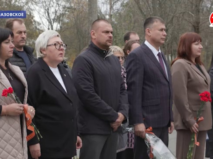 В посёлке Приазовское состоялся торжественный митинг в честь Дня освобождения Запорожья
