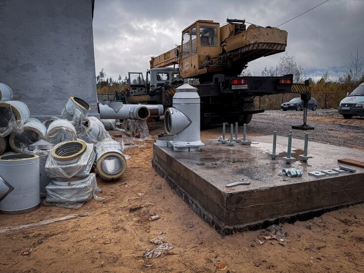 Строительство котельной в Пскове близится к завершению: работы выполнены на 80%